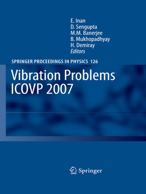 cover image of Vibration Problems ICOVP 2007
